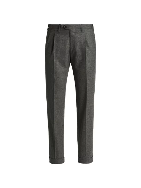 Cu centură pantaloni Kiton gri