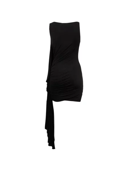 Rochie mini Alexander Wang cu volane asimetrică negru