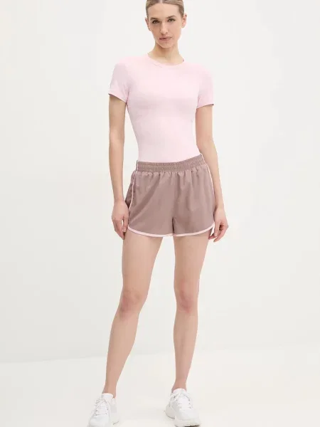 Шорты P.e Nation с высокой посадкой с аппликацией коричневые