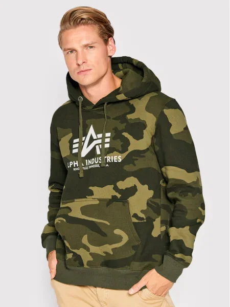 Alpha Industries Суитшърт Basic зелен