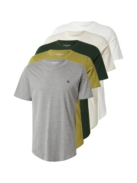 Jack & Jones Premium Majica JPRBLABRODY bež / siva melange / maslinasta / tamno zelena bijela