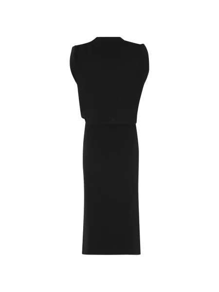 Rochie midi Giuseppe Di Morabito fără mâneci negru