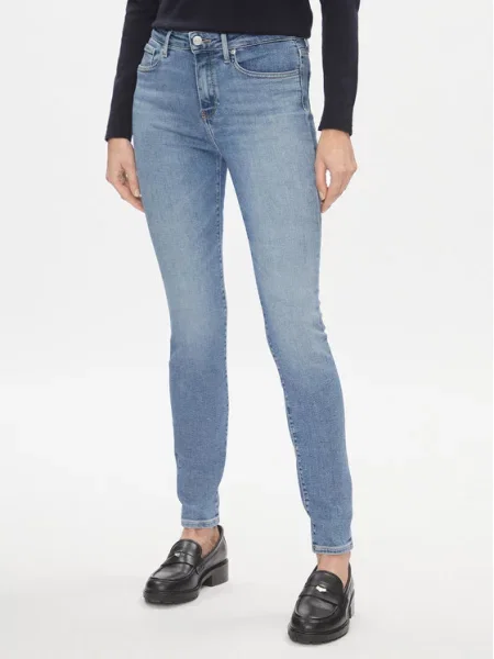 Tommy Hilfiger Jeansy Th Flex Como Skinny Rw Mel Skinny Fit niebieski