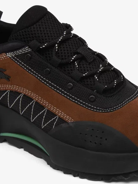 Кожаные кроссовки Lacoste коричневые