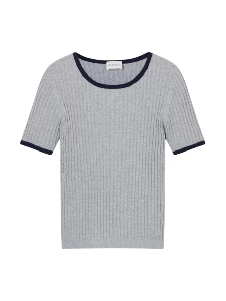 Dzianinowy sweter Closed szary