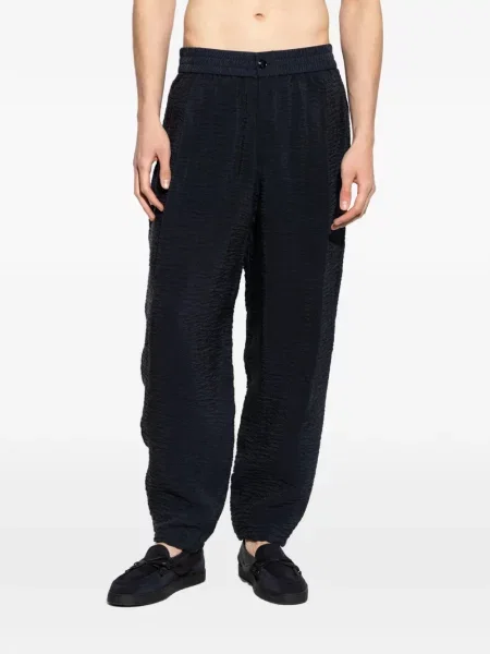 Pantaloni Giorgio Armani conici albastru
