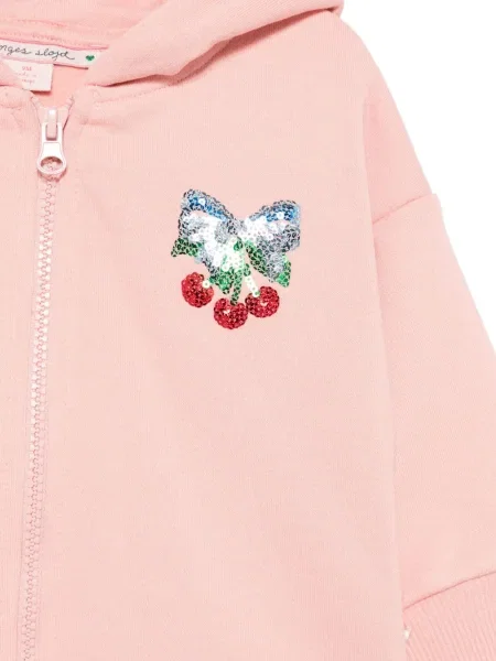 Bluza z kapturem dziecięca Konges Sløjd różowa
