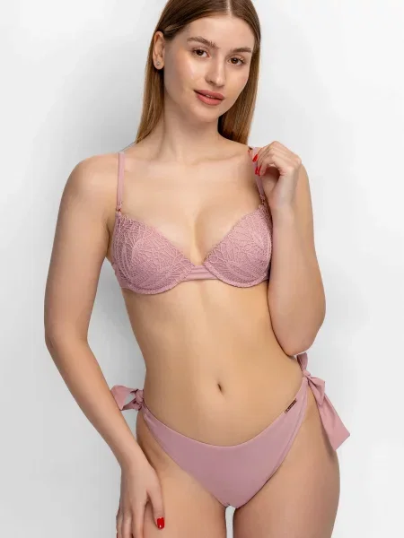 Купальник Push Up плавки бразилиана білий