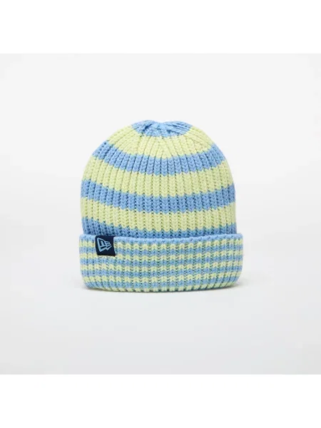 Pletena kapa New Era s črtami modra