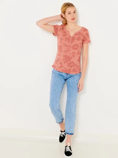 Tricou Camaieu cu model floral