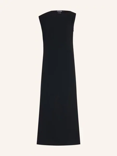 Jacquemus Večerní Šaty La Robe Drap Longue černá