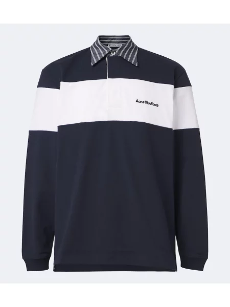 Tricou polo Acne Studios din jerseu