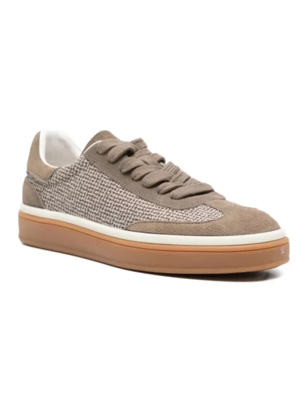 Sneakersy Sergio Moretti skórzane brązowe