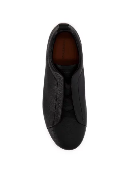 Sneakerși Zegna din piele negru