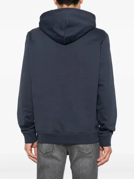 Hanorac cu glugă Calvin Klein cu imagine cu cordon albastru
