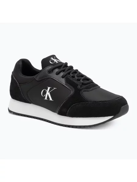 Krajkové retro tenisky Calvin Klein Jeans černé