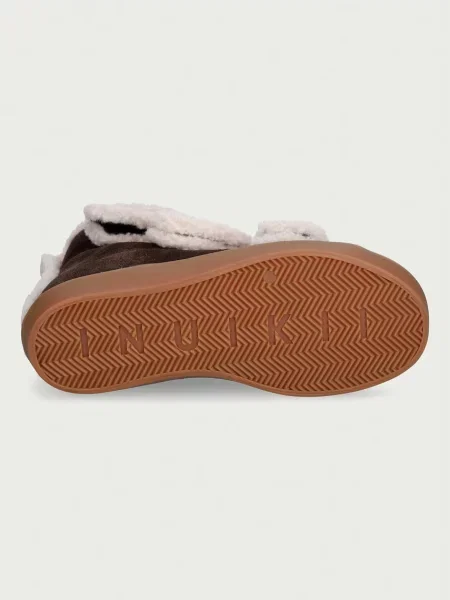 Inuikii ботильйони замшеві Shearling Velcro Wedge