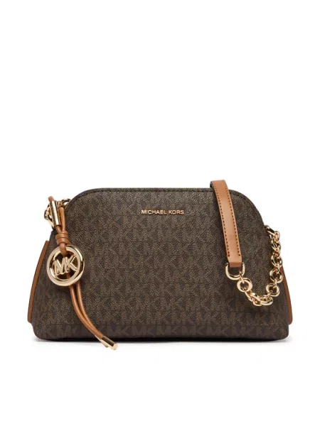 Ročna torba MICHAEL Michael Kors Freddie Temno rjava