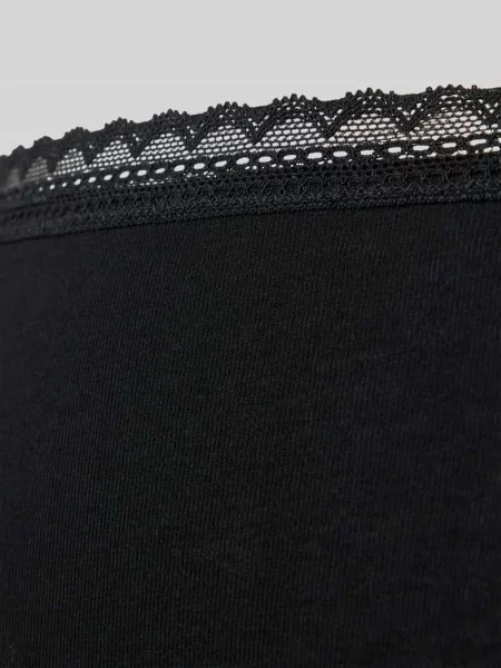 Figi o kroju slim fit z mieszanki bawełny w zestaw 3 szt. Schiesser czarne
