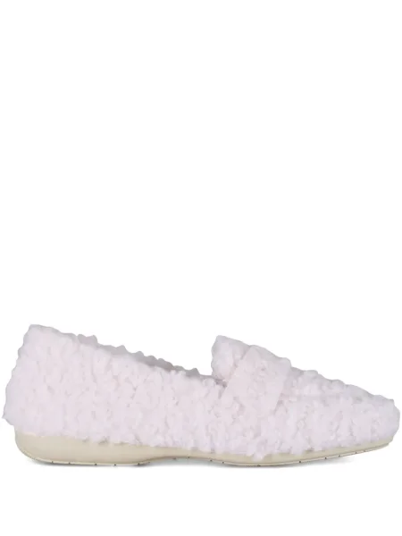 Ursuleț de pluș papuci de casă Ron White slip-on alb