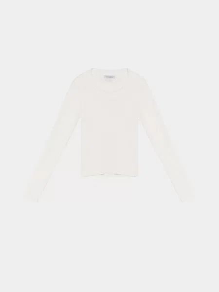 Лонгслів Braska молочний віскоза/нейлон