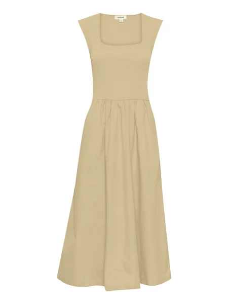 SOAKED IN LUXURY Rochie cappuccino maro