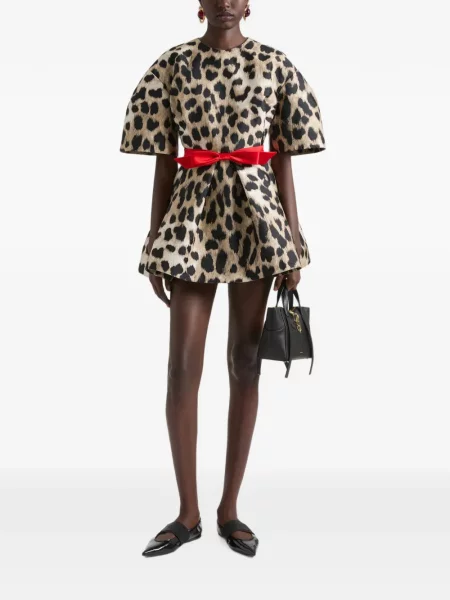 Rochie mini Givenchy cu model leopard din jacard