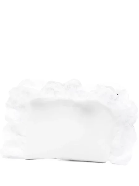 Kopertówka Simone Rocha z falbankami biała