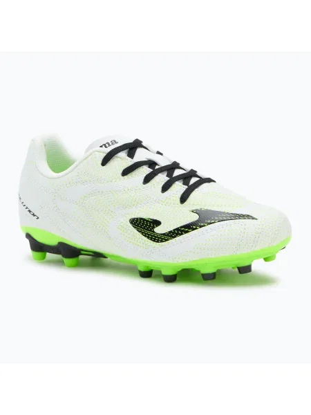 Ghete de fotbal pentru copii Joma Evolution Jr FG white alb