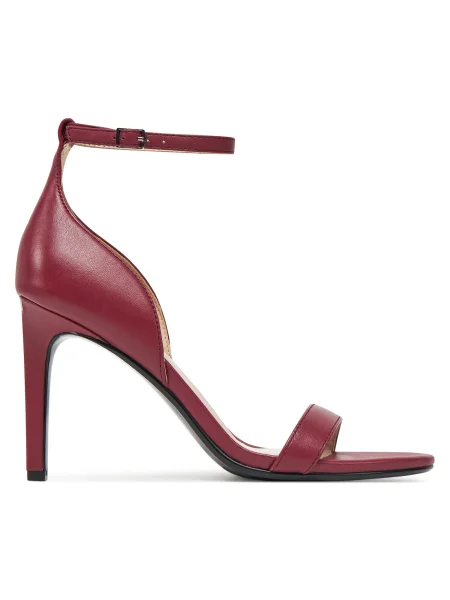 Сандали Calvin Klein HEEL SANDAL 90 LTH бордо