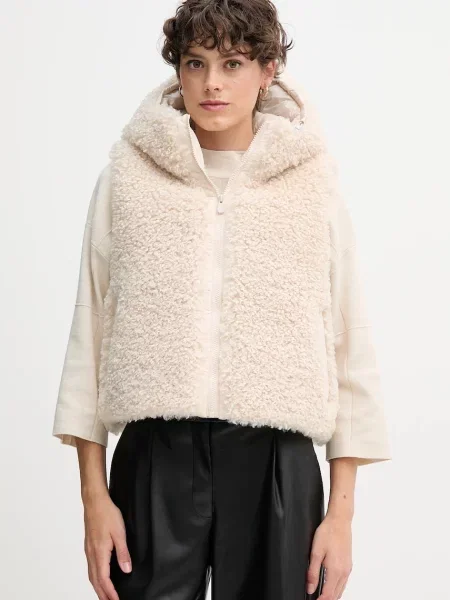 Save The Duck bezrękawnik AYLA zimowy beżowy