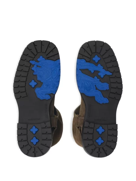 Botine Burberry din piele de căprioară maro
