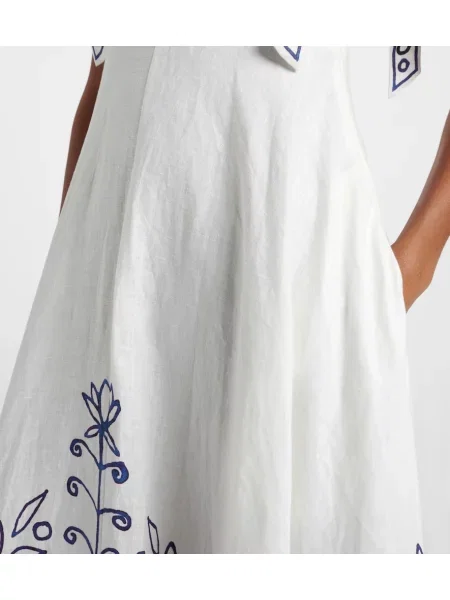 Rochie maxi Alemais de in cu imagine de costum alb