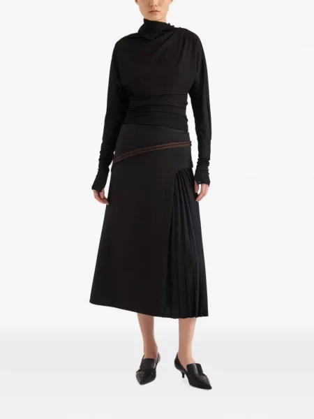 Top Proenza Schouler din jerseu negru