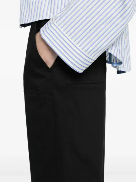 Cropp pantaloni To B. By Agnès B. negru