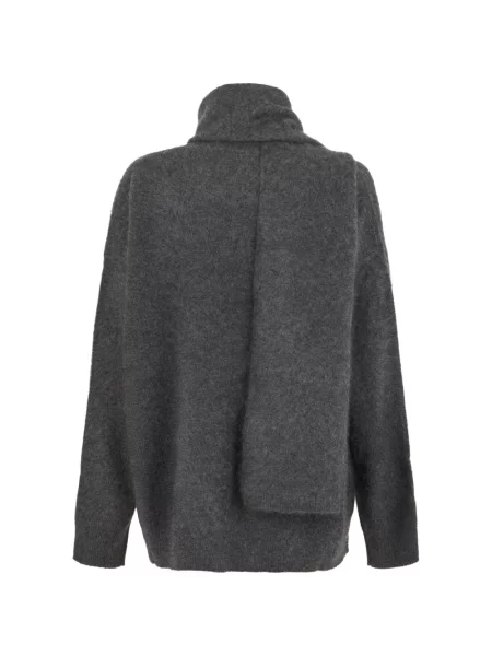 Fular 's Max Mara tricotate gri