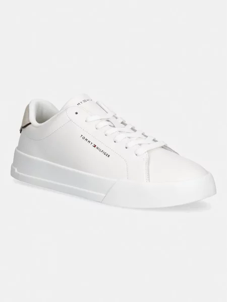 Kožené tenisky Tommy Hilfiger biela