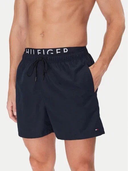 Plavecké šortky Tommy Hilfiger Drawstring Dw desert sky modré