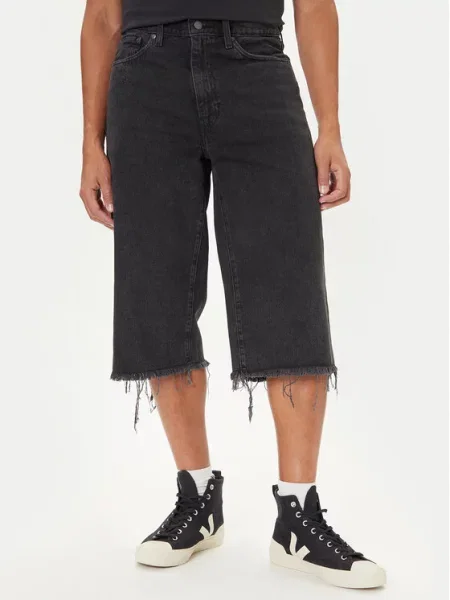 Levi's® Jeans hlače Capri Baggy Fit črna