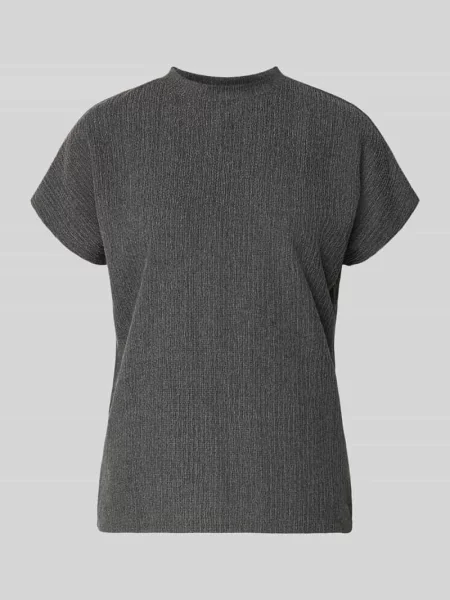 T-shirt ze strukturalnym wzorem i okrągłym dekoltem Christian Berg Woman