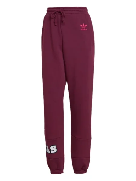 Leggings Adidas alergare cu model floral cu imagine roșu