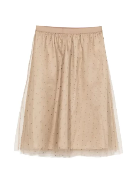 Fustă midi Jnby cu buline până la genunchi