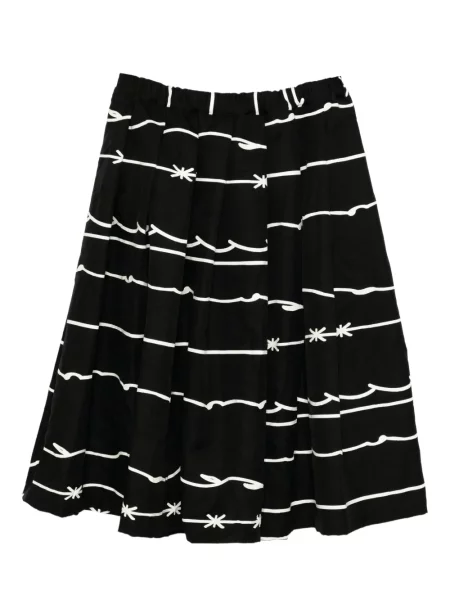 Suknja Black Comme Des Garçons s printom crna