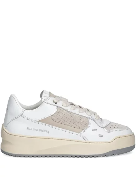Sneakerși Filling Pieces din piele alb