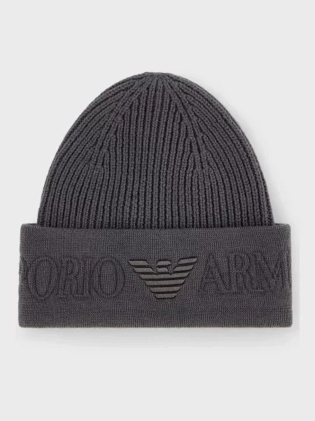 Шапка Emporio Armani серая