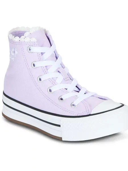 Členkové topánky Converse fialová