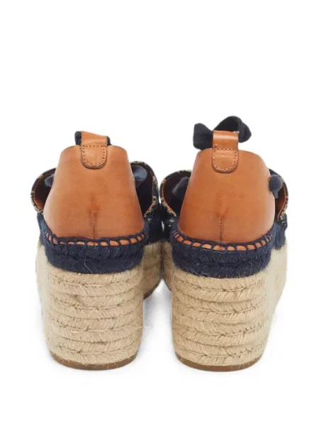 Sandale Tory Burch cu pană albastru