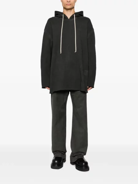 Hoodie Rick Owens Drkshdw με κορδόνι μαύρο