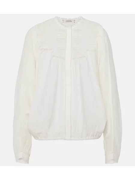 Bluză Dorothee Schumacher de mătase alb