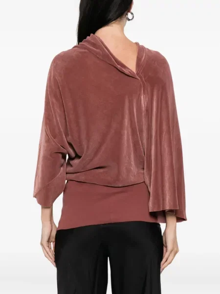 Bluză Rick Owens drapată roz